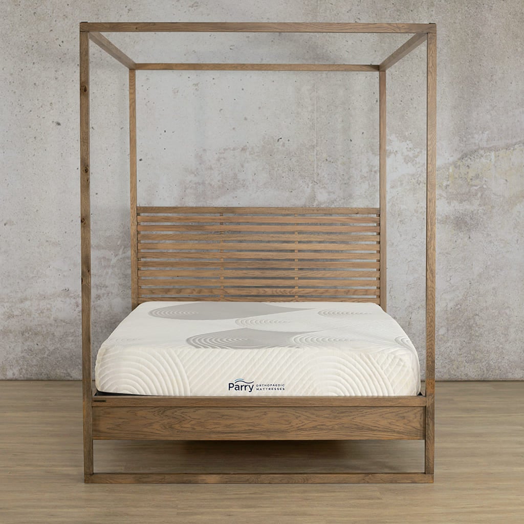 Roscoe Slatted 4 Poster Wood Bed Frame