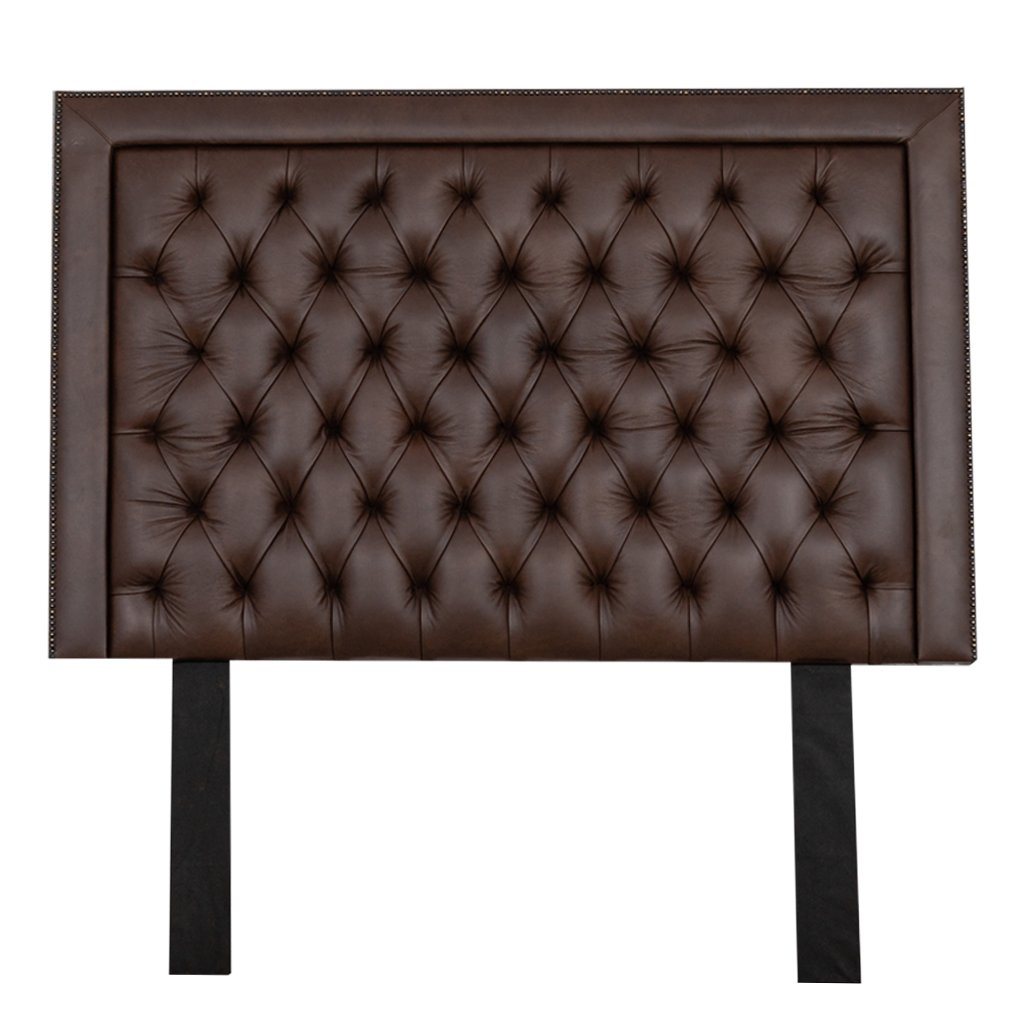 Winston Leather Headboard - Queen Bedroom Set Leather Gallery 